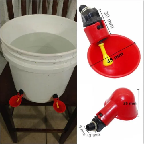 Water Nipple Drinker Chicken Feeder Poultry Duck Hen Screw In Style (Wholesale, Chinese Supplier)