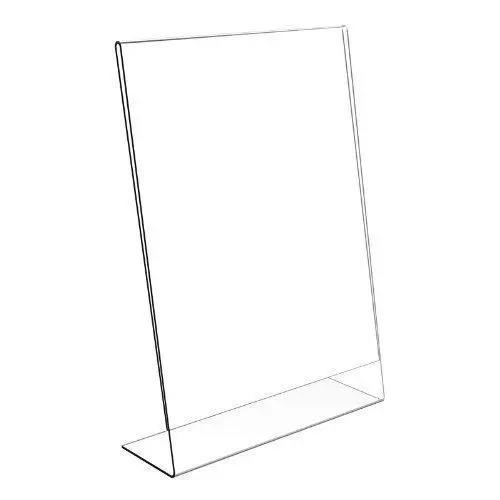 Custom tabletop menu display stand 5x7 acrylic sign holder 8.5x11