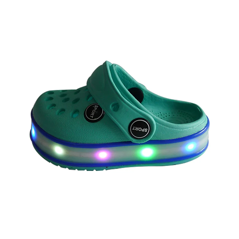 
Good Quality Led Kids Fancy Lighting Clogs Eva Sandal Slipper shoes 