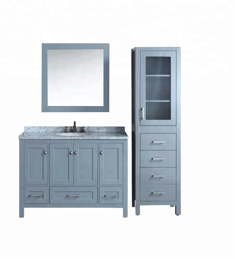 ENTOP hot sale bathroom furniture wash basin floor mounted classic cabinet