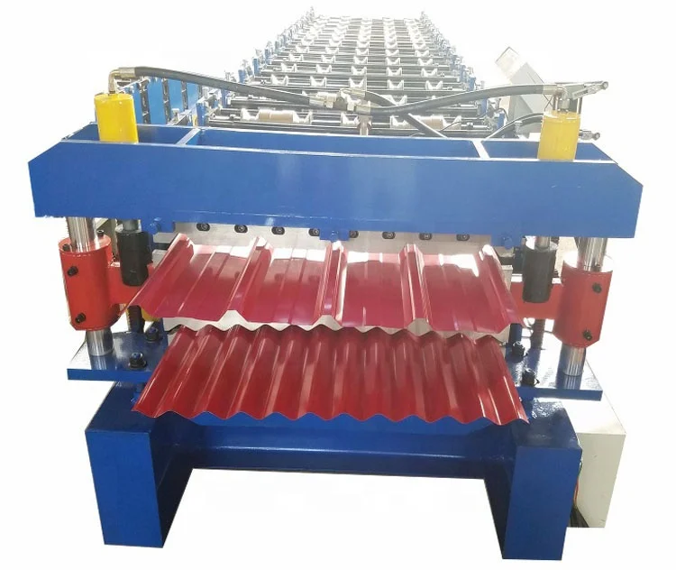 
Aluminum Roofing Sheet Roll Forming Machine Double Layer Metal Tile Making Machine In China 