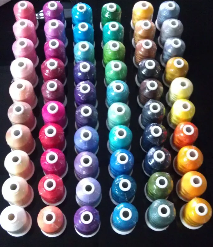 
Made in China logo embroidered thread viscose rayon embroidery thread 75D/2 from professional factory 
