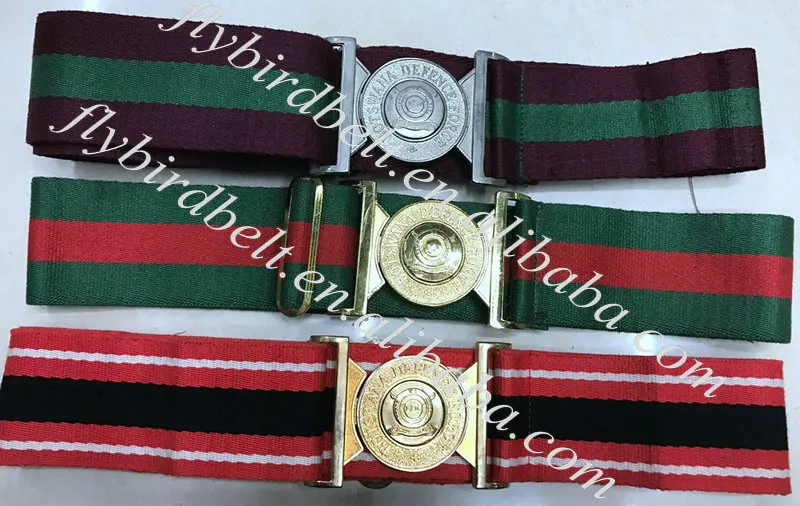 60MM width high quality rigid guard of honour polyester woolen webbing national strap defense stable belt