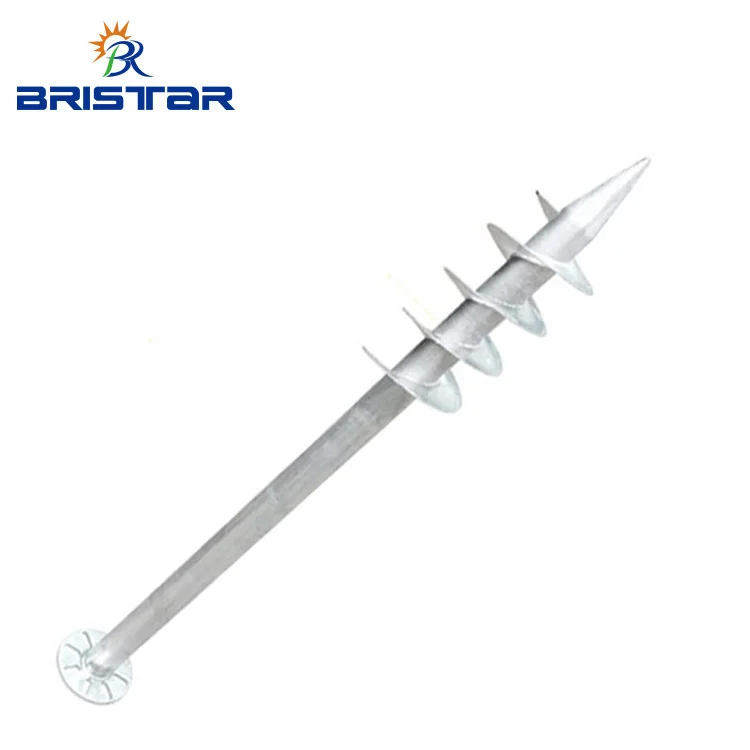 Wholesale High Quality Galvanized Steel Plate Helical Ground Anchor Piers