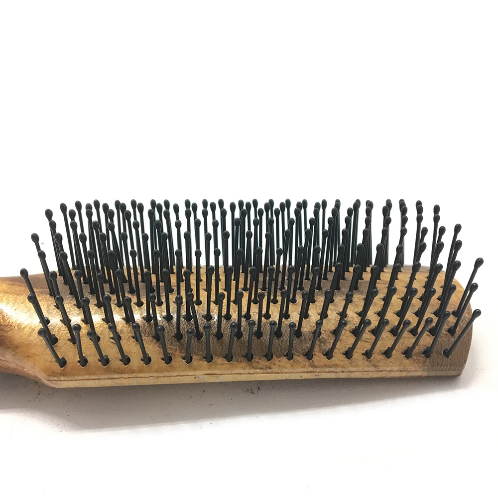 Osaki Brand Nylon Pin Vent Detangling Hair Brush Electroplated Metal Copper