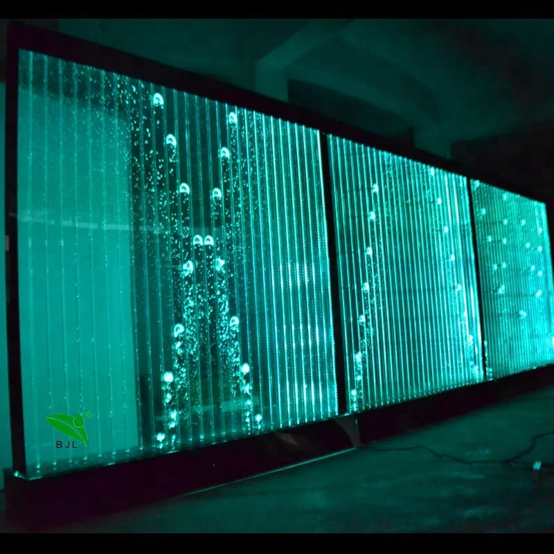 
LED Acrylic Waterfall Standing Wall Decoration Divider screen Programme Bubble Dancing Water Wall 