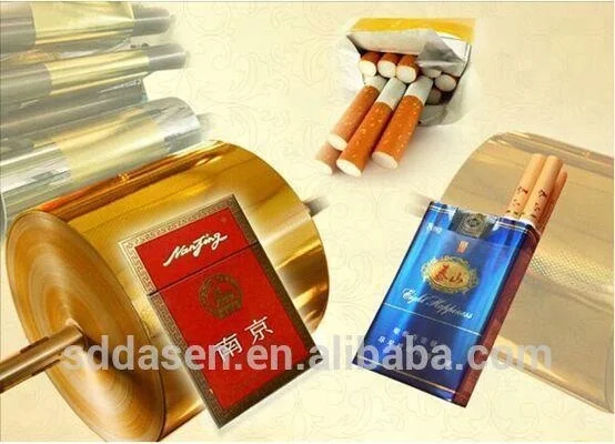 
aluminum foil paper for cigarette box 