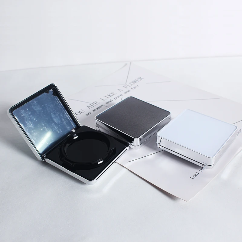square bb air cushion box magnetic buckle sponge powder puff Custom cosmetic plastic packaging materials