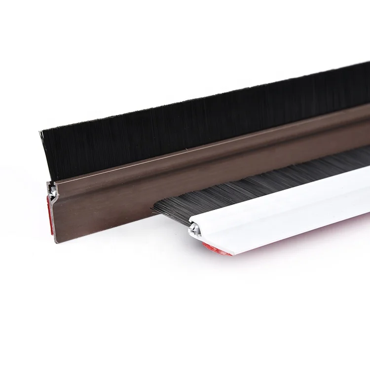 High quality aluminium weather stripping door bottom brush