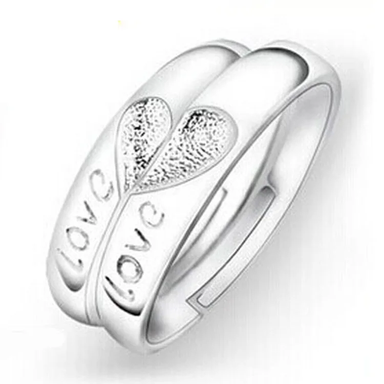 Super september quick shipping and discount New Design Silver 925 Couple Rings For Engagement Tanishq