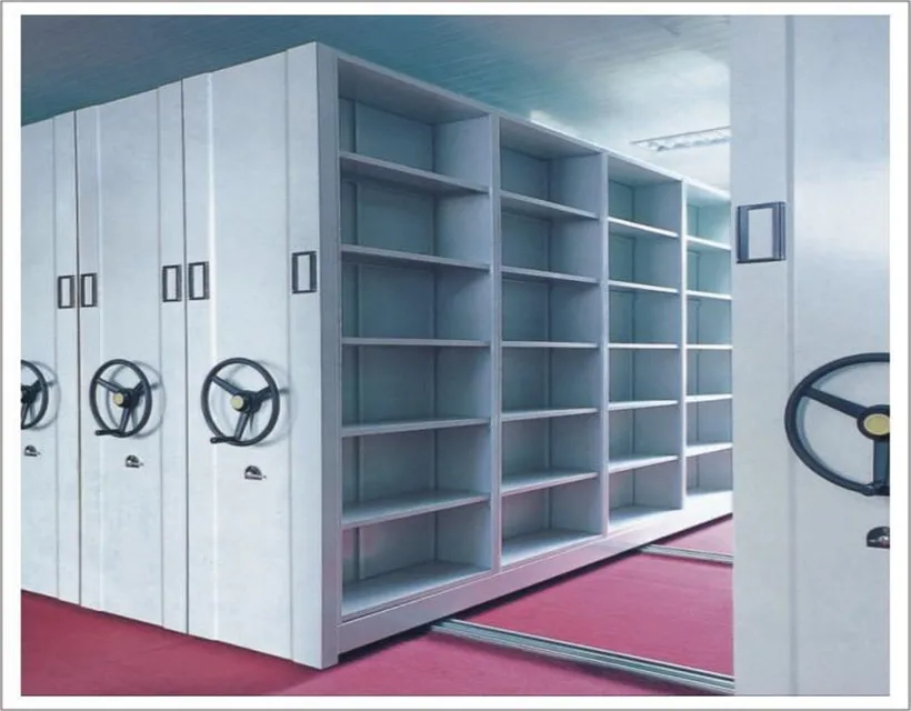 
High Density Steel Open File Shelf Filing Compact Shelving School Library Mobile Shelving 