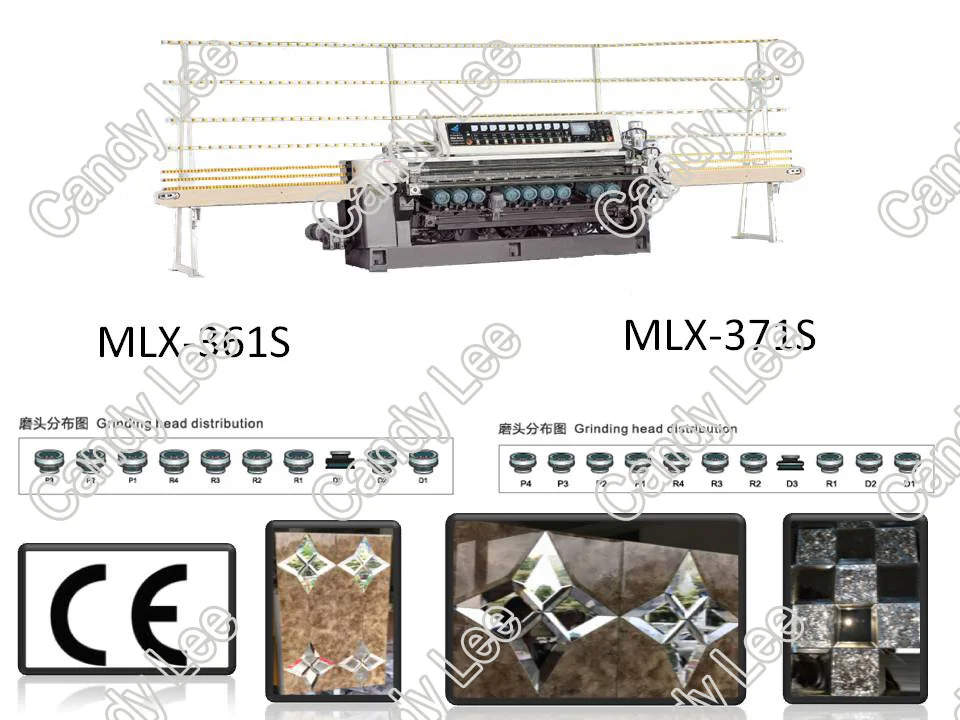 High Efficiency Building Glass Bevelling Polishing Edging Machine For Shop