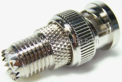 Mini UHF male female to BNC male female adapter