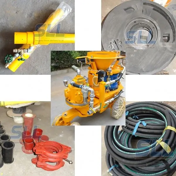 Supply spz-5 air motor anti-explosion dry shotcrete spray concrete gunite machine