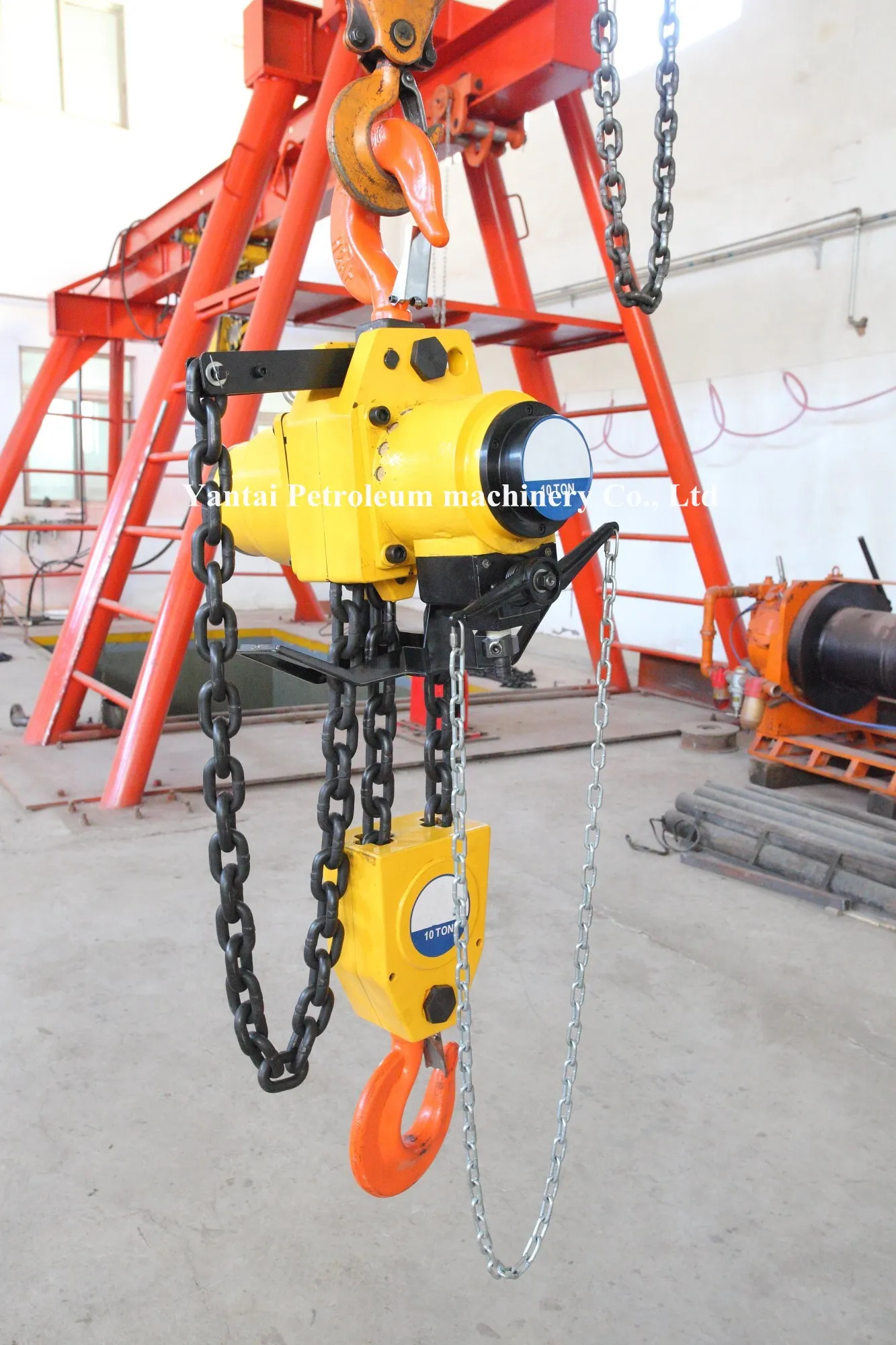 
1t-50t Pneumatic Chain Hoist Lifting Cargo Air Hoist Used for Mining 