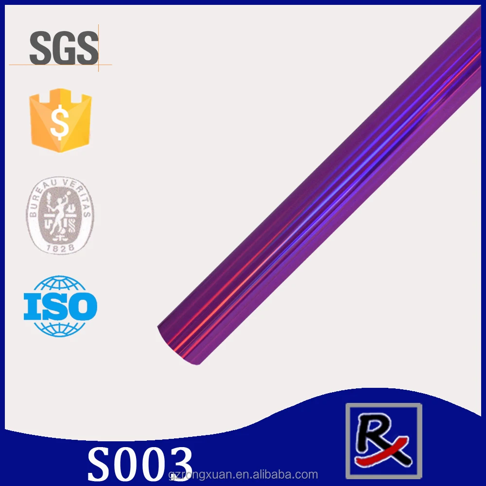 S003# Design fabric & leather handbag & shoes metallic film holographic heat transfer