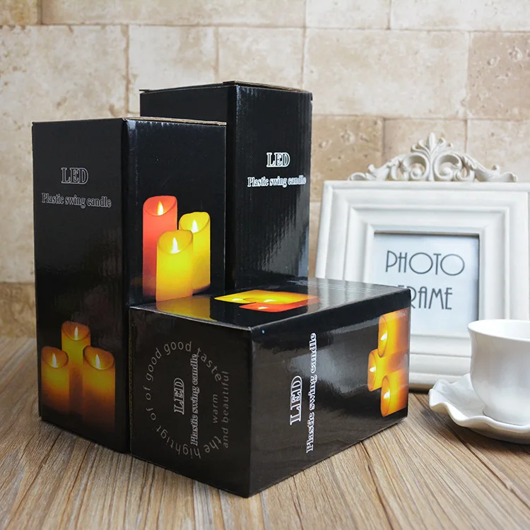 Battery Operated LED Flameless Pillar Candles