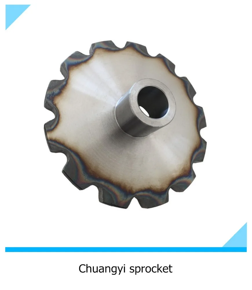 industrial double pitch roller chain boring sprocket 1045 steel