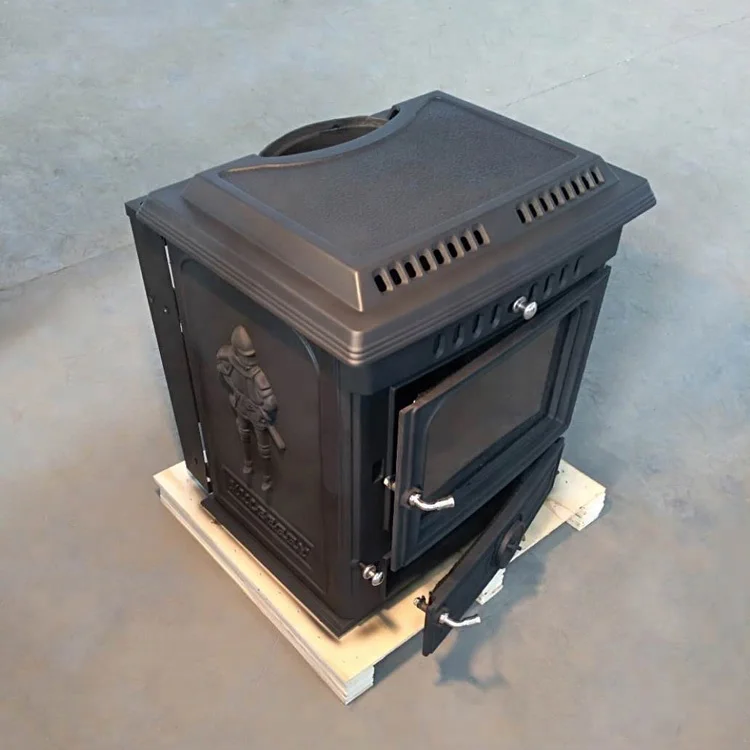 Classical Matt Black Freestanding Cast Iron Wood Stoves For Home