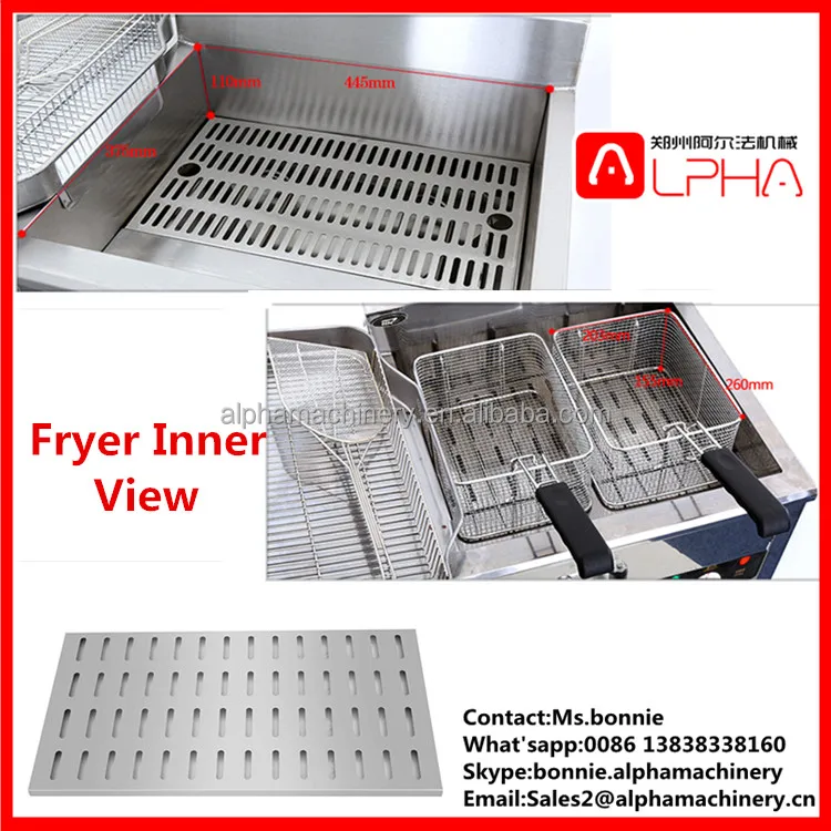 Commercial automatic Japanese gas deep fryer fried chicken machine