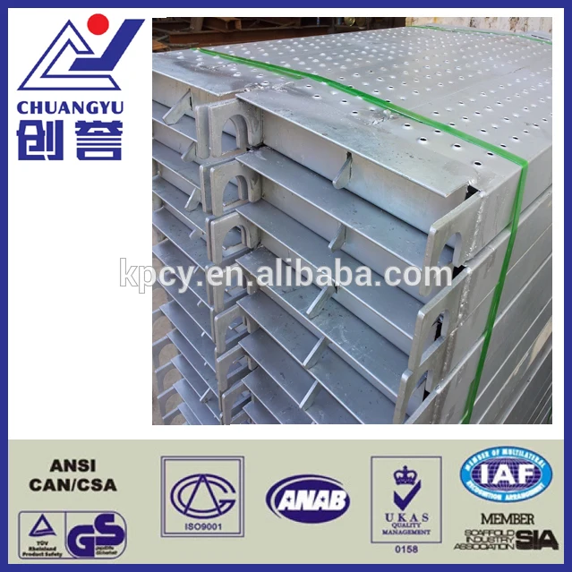 
Galvanized steel metal scaffold plank with hook for ringlock system 