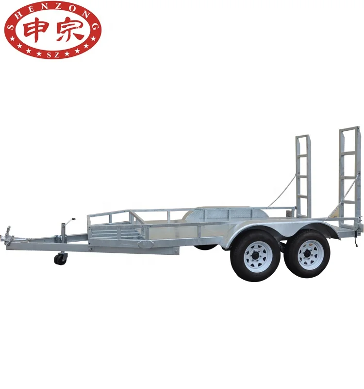 high quality plant forklift truck trailer 2500kgs small excavator trailer for sale
