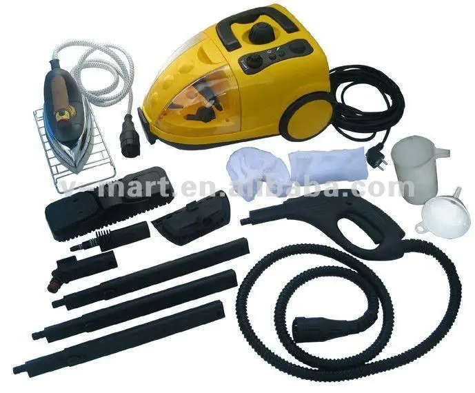 Pressurized Steam Cleaners with thermostat,safety children lock and various 18 accessories
