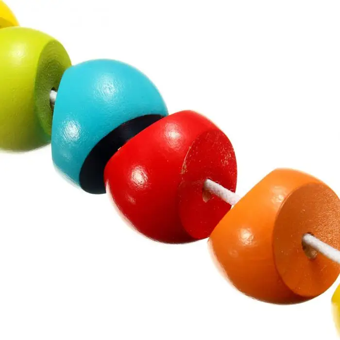 Красочные деревянные пазлы в виде червя, Детские Обучающие дидактические детские развивающие игрушки, игра на Пальцы для детей, подарок