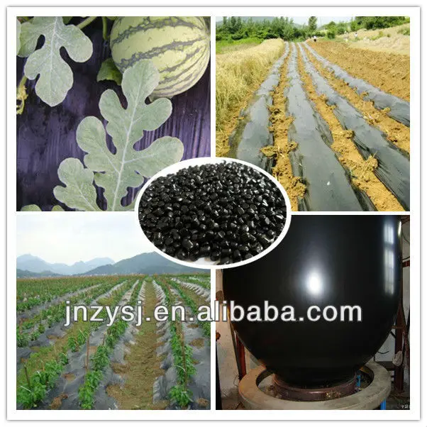 50% carbon black agricultural PE mulch thin film black masterbatch