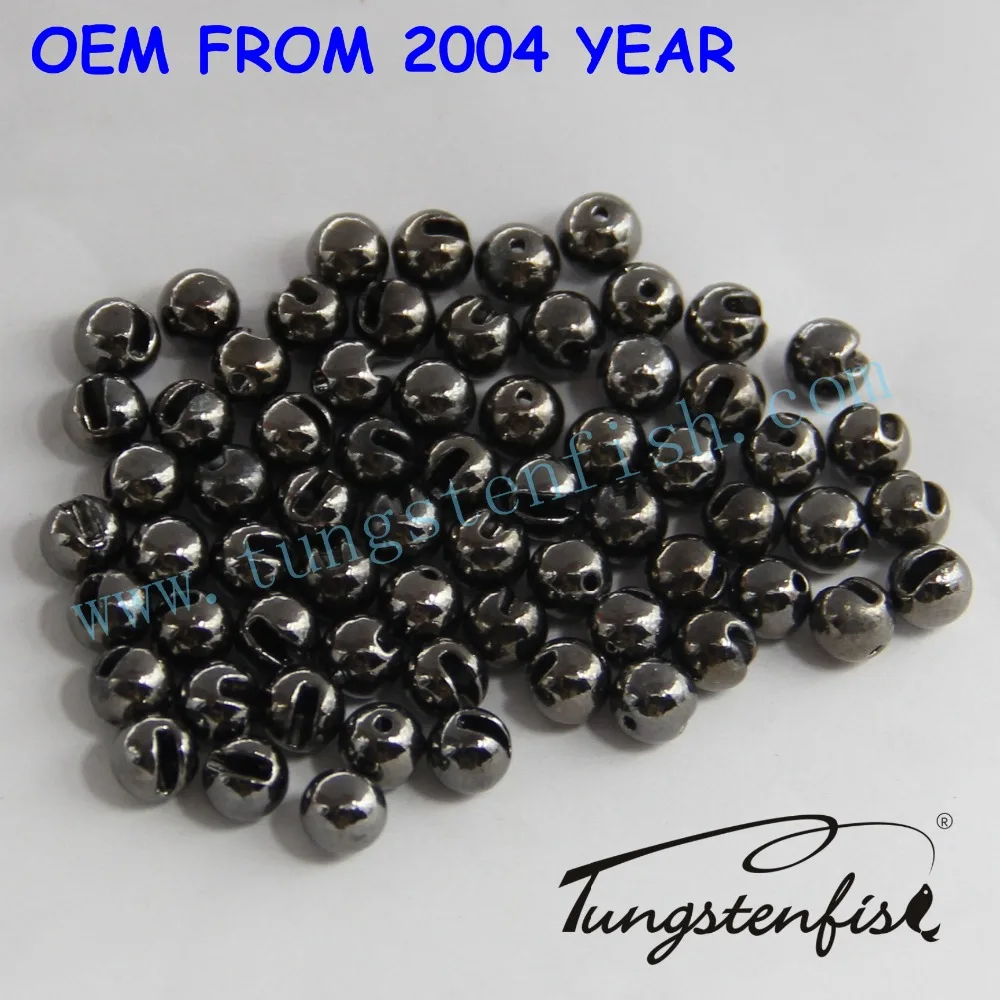 Fishing tackle ,Fly tying tungsten slotted beads wholesale