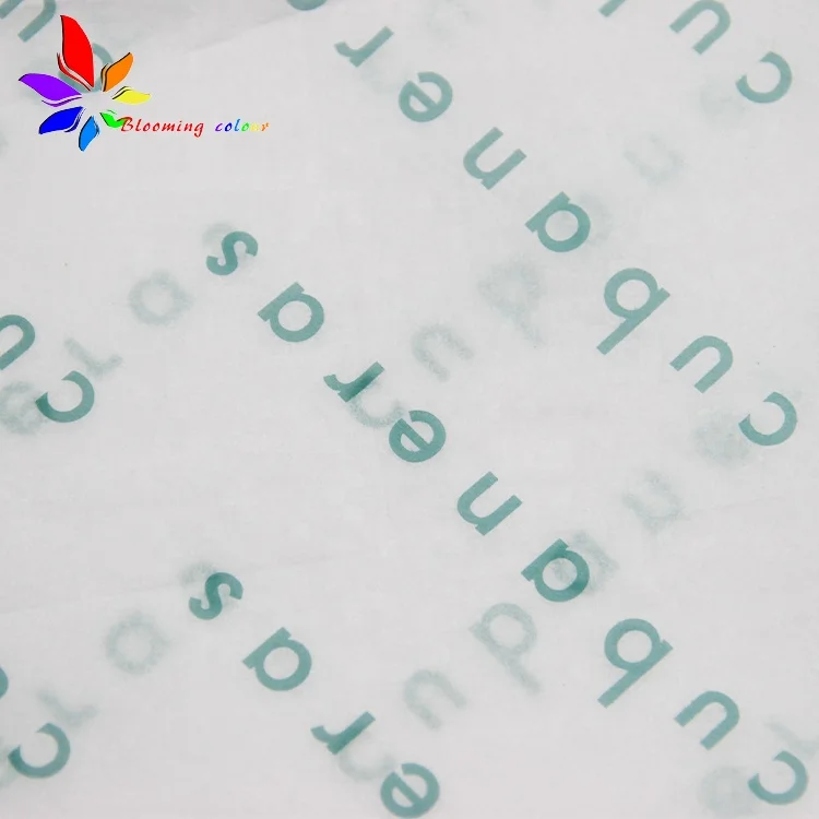 Оптовая продажа, высококачественная бумага для упаковки салфеток с принтом логотипа 17 г/м2, бумага с вощеным покрытием 23 г/м2