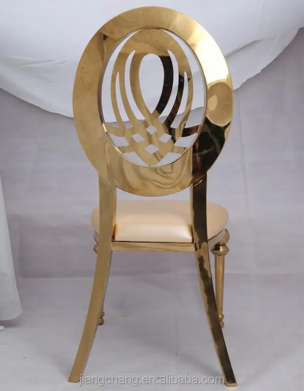 
New event design Wedding hotel golden stainless steel dining Chair JC-SS01 