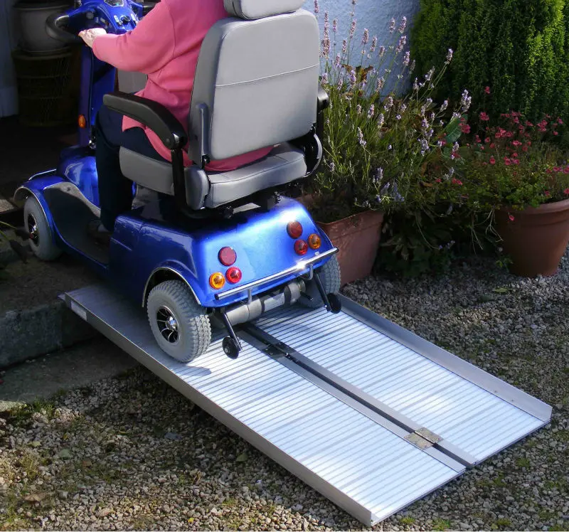 
Aluminium suitcase wheelchair ramps highly portable 