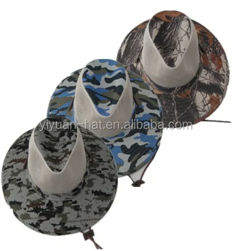 
Camouflage Color Outdoor Travelling Camping upf 50+ mesh Sides Safari Hats 