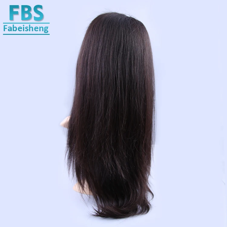 Wholesale Cuticle Aligned Unprocessed Brazilian Hair Full Lace Wig Virgin Human Hair 1b natural color