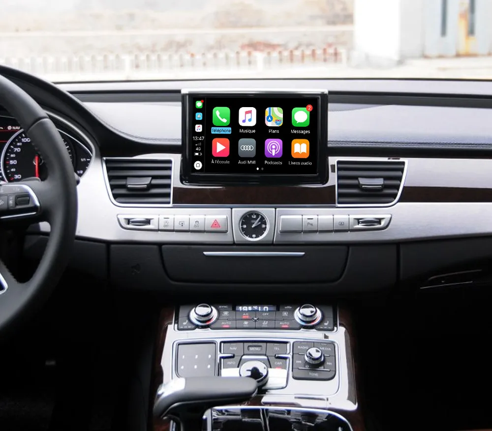 Беспроводная Автомобильная зеркальная коробка apple Carplay для IOS и Android Audi MMI