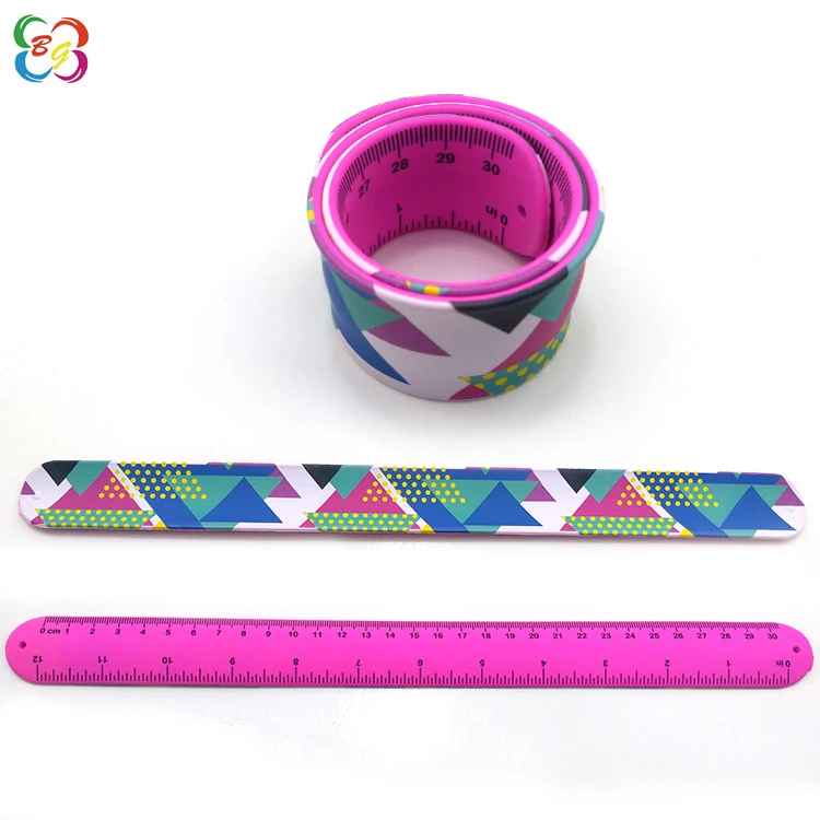 Wholesale China products silicone rubber slap flexible ruler for kids
