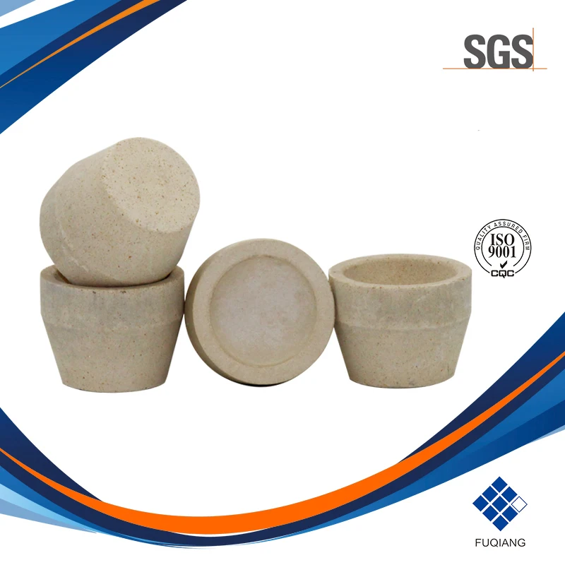 HIGH HARDNESS CRUCIBLE Ceramic Fire Clay Fire Assay Crucibles And Magnesite Cupels For Gold Smelting