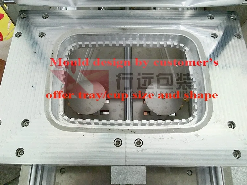 Meat tray/meat box sealing machine sealed with PP film/Automatic meat box sealing machine