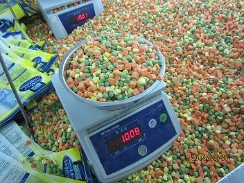 замороженные овощи(горошки зелёные,морковы,кукурузы)