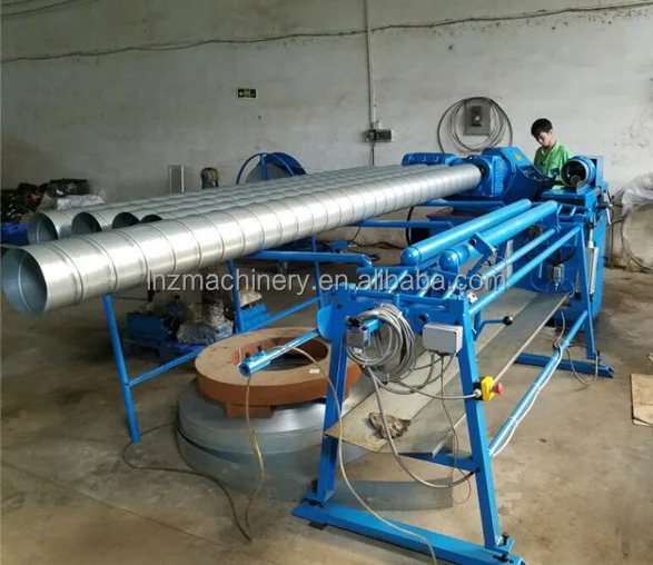 spiral round duct stainless steel forming machine