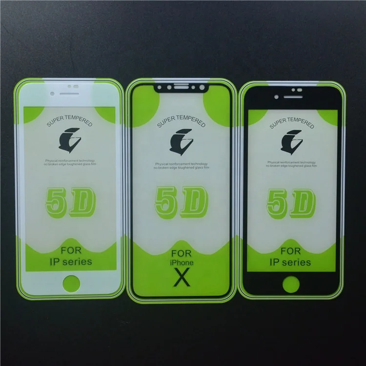 High Quality 0.33mm 9H Tempered Glass For Iphone 5D Anti Shock Screen Printing Film Screen Protector For Nokia 3310 For Honor 10