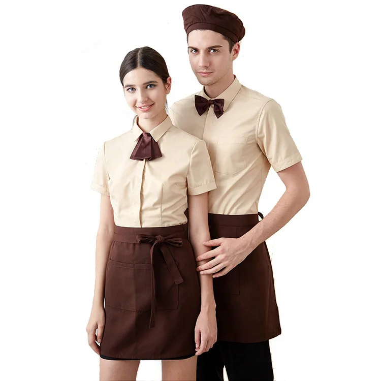 Hotel Workwear/Cafe Shop Bakery Uniform/Restaurant Waiter And Waitress Sets