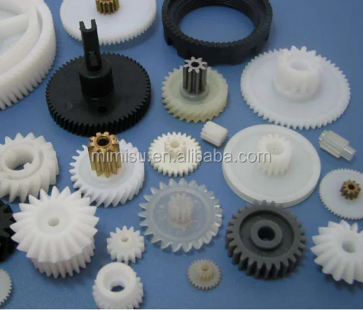 Plastic miniature spur geal bevel gear with anti-backlash gear