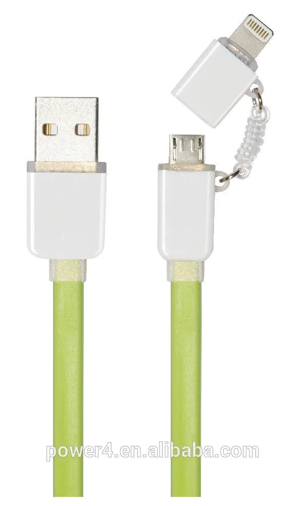 Mfi 2in1 двойной микро с 8 контакт. USB кабель OEM мфо утвержден для Apple , и Samsung