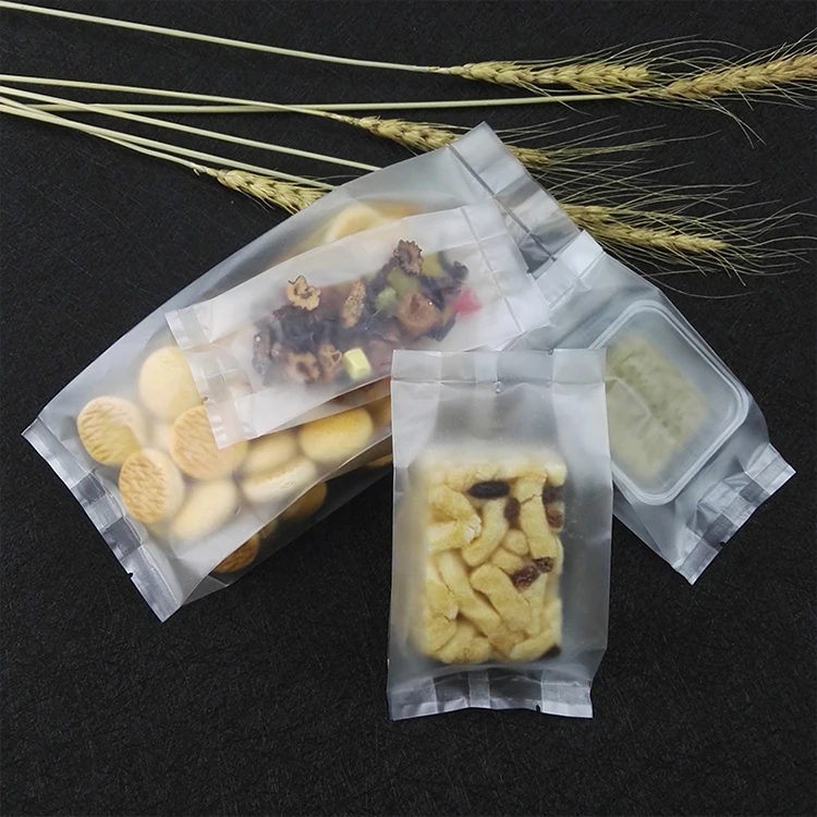 New Arrival Top Sale Back Seal Cookie Snack Plastie Pouch Bag Cleat Heat Sealing Biscuits Food Packing Pouches