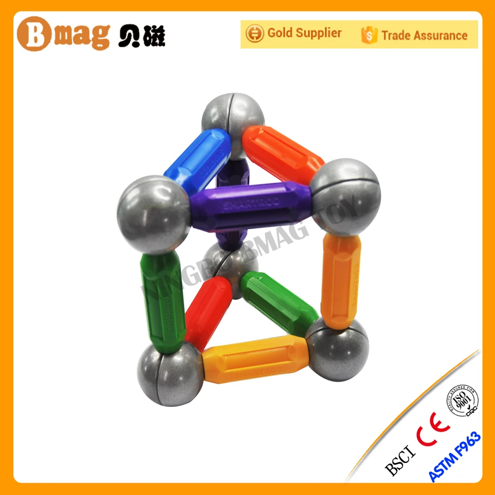 CE certification baby educational magnetic balls and rods set