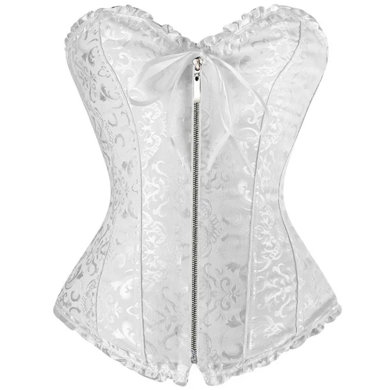 Wholesale Women Shapewear Lace Zipper Wedding Corset