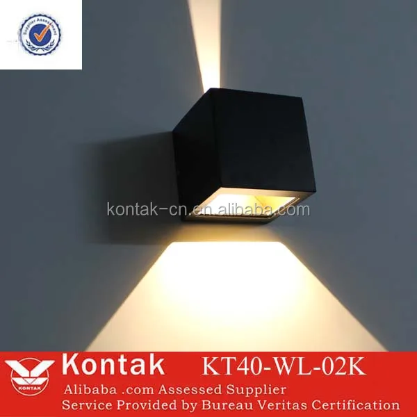 Внешний светодиодный настенный светильник Современный наружный вверх вниз/светодиодный для сада/улицы поверхностного монтажа