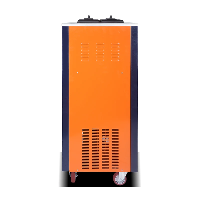 Wholesale air cooled rainbow three-head soft serve swirl ice cream machine for ice cream making